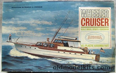 Aurora 1/43 Wheeler Cruiser Sports Fishing Yacht, 444-650 plastic model kit